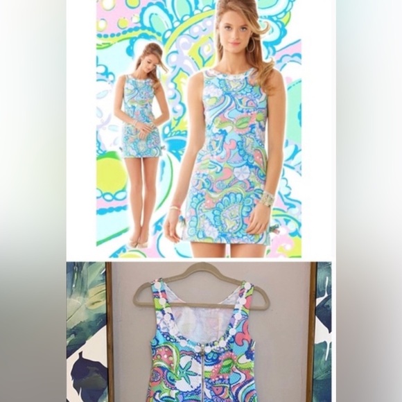 Lilly Pulitzer Delia Shift Dress | Multi Conch Republic - Size 0 - Picture 10 of 10